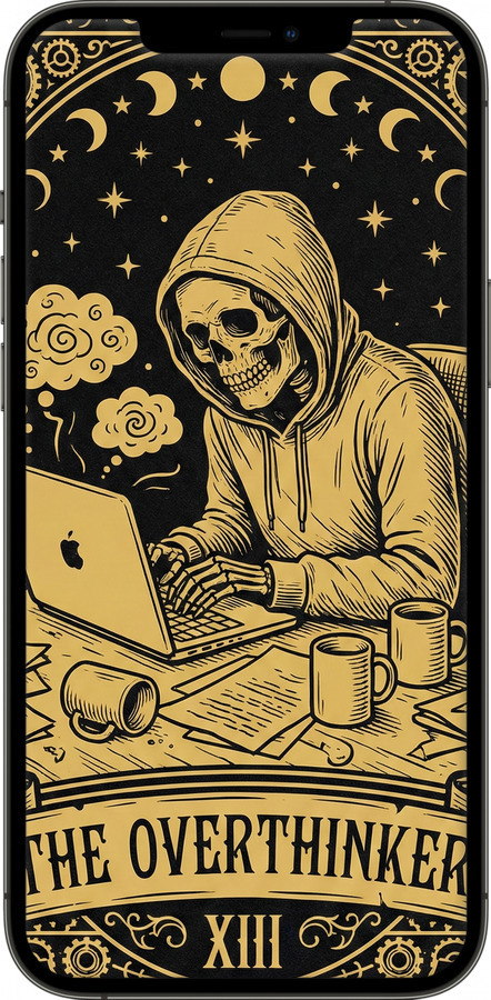 2D пластиковый чехол The Overthinker для Apple iPhone 12 Pro Max - 6774t-2054 изображение 