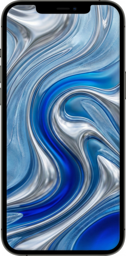 2D пластиковий чехол Liquid Chrome для Apple iPhone 12 Pro Max - 6781t-2054 изображение 