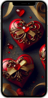 TPU чехол Сердечки v4 для Apple iPhone 12 - 5834b-2053 изображение 