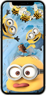 TPU чехол Миньоны для Apple iPhone 12 - 6386b-2053 изображение 