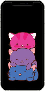 TPU чехол Милые кошки для Apple iPhone 12 - 6518b-2053 изображение 