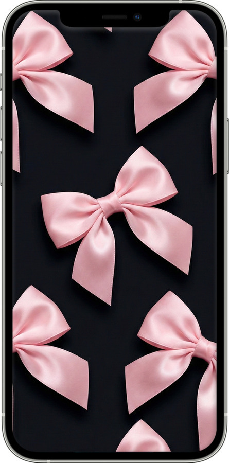 TPU чехол Coquette Ribbons Dark Coquette для Apple iPhone 12 - 6767b-2053 изображение 
