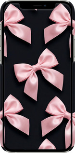 3D пластиковый глянцевый чехол Coquette Ribbons Dark Coquette для Apple iPhone 12 Pro - 6767c-2052 изображение 
