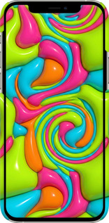 3D пластиковый глянцевый чехол Y2K Jelly Dream для Apple iPhone 12 Pro - 6780c-2052 изображение 