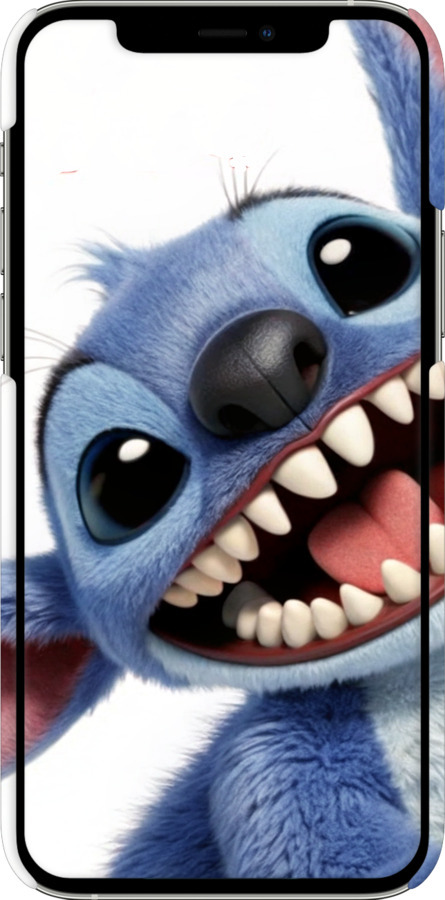 3D пластиковый глянцевый чехол Стич для Apple iPhone 12 Pro - 6684c-2052 изображение 