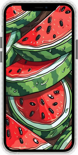 Чехол Bumper чехол Арбуз для Apple iPhone 12 - 6315pc-2053 изображение 