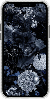 Чохол Bumper чехол Анотація квітковий малюнок в синіх тонах. для Apple iPhone 12 - 6539pc-2053 изображение 