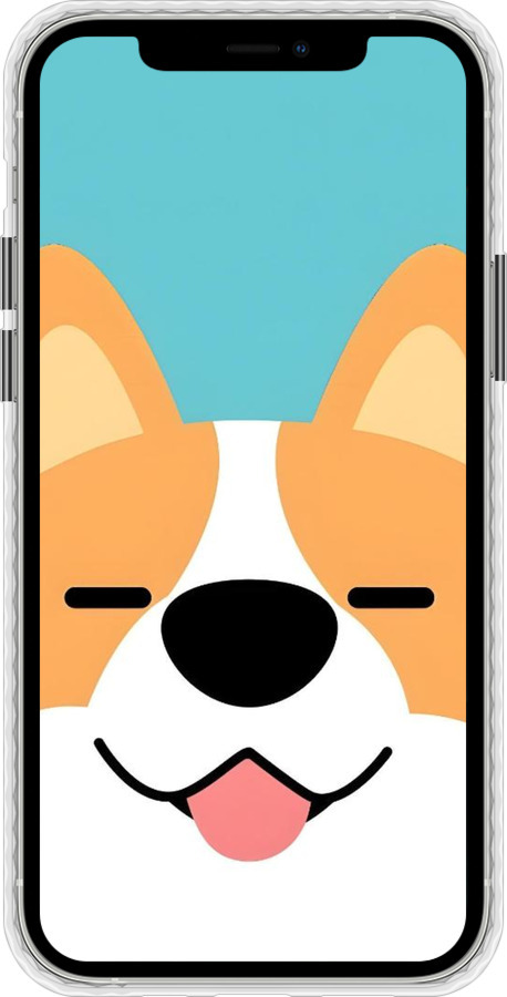 Чехол Bumper чехол Корги для Apple iPhone 12 - 6280pc-2053 изображение 