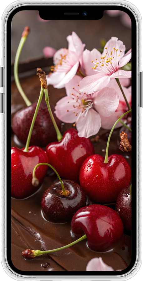 Чохол Bumper чехол Вишня у шоколаді для Apple iPhone 12 Pro - 6698pc-2052 изображение 