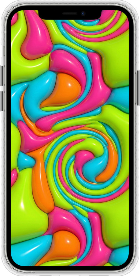 Чехол Bumper чехол Y2K Jelly Dream для Apple iPhone 12 - 6780pc-2053 изображение 