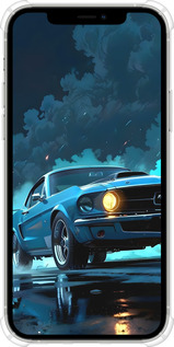 Силикон с усиленными углами чехол Форд мустанг для Apple iPhone 12 Pro - 6374sp-2052 изображение 
