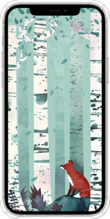 Силикон с усиленными углами чехол Лис в зелёном лесу для Apple iPhone 12 Pro - 6547sp-2052 изображение 