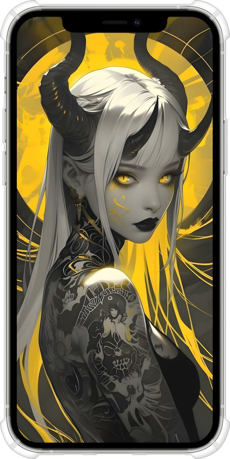 Силикон с усиленными углами чехол Аниме демон 2 для Apple iPhone 12 Pro - 6309sp-2052 изображение 