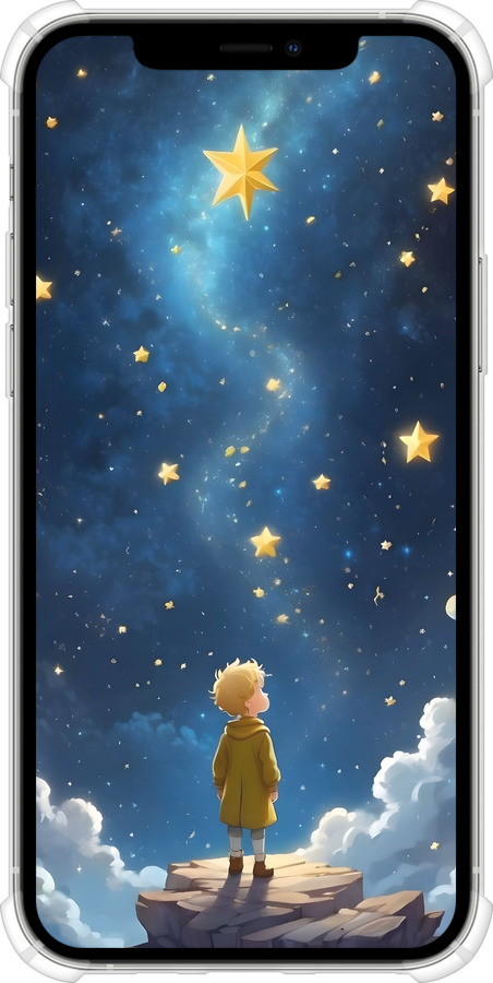 Силіконовий протиударний с посиленими кутами чехол Маленький принц для Apple iPhone 12 Pro - 6326sp-2052 изображение 