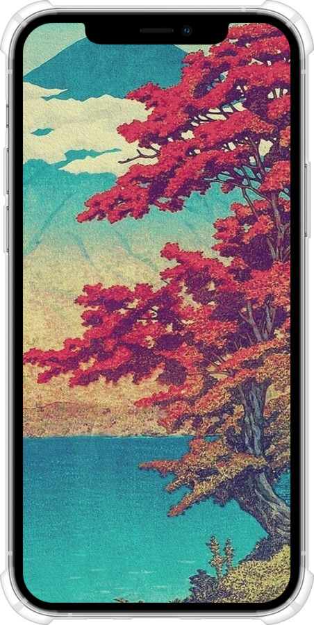 Силикон с усиленными углами чехол С изображением природы для Apple iPhone 12 Pro - 6469sp-2052 изображение 
