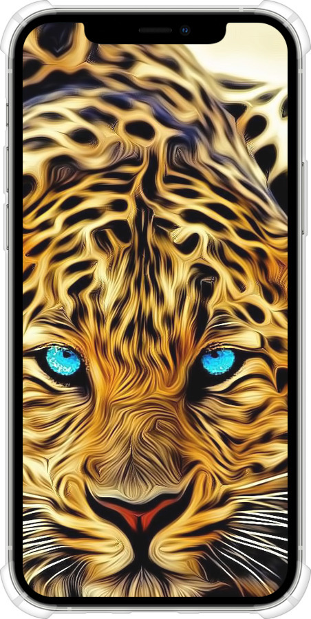Силикон с усиленными углами чехол Леопард для Apple iPhone 12 - 6611sp-2053 изображение 