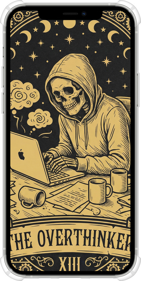 Силикон с усиленными углами чехол The Overthinker для Apple iPhone 12 Pro - 6774sp-2052 изображение 