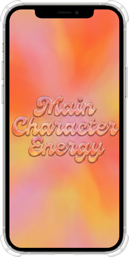 Силикон с усиленными углами чехол Aura Gradient Main Character Energy Aesthetic Y2K для Apple iPhone 12 Pro - 6783sp-2052 изображение 