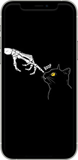 2D пластиковый чехол Кошка для Apple iPhone 12 - 6505t-2053 изображение 