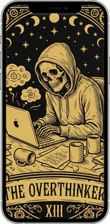 2D пластиковый чехол The Overthinker для Apple iPhone 12 - 6774t-2053 изображение 