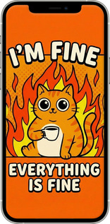 2D пластиковый чехол Funny Cat для Apple iPhone 12 Pro - 6786t-2052 изображение 