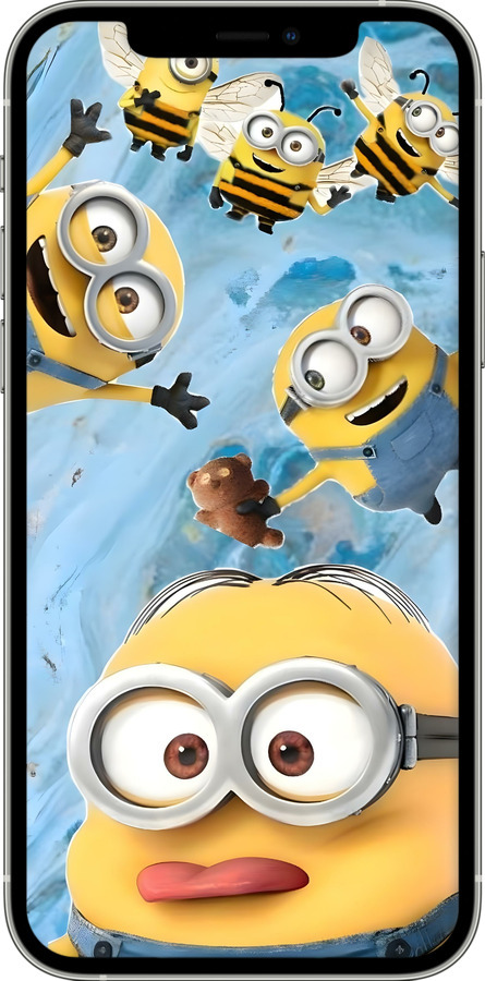 Силіконовий чехол Миньоны для Apple iPhone 12 Pro - 6386u-2052 изображение 