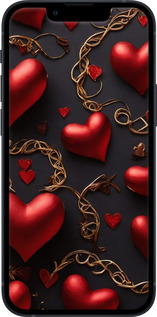 TPU чехол Сердечки для Apple iPhone 13 Mini - 5831b-2373 изображение 