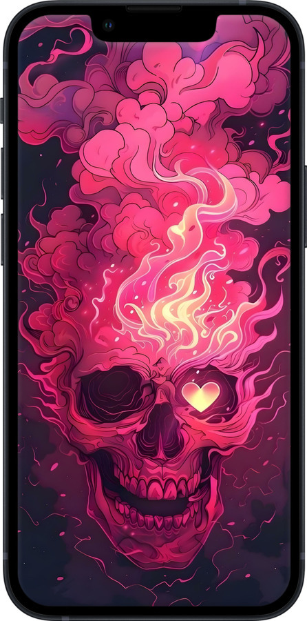 TPU чехол Череп арт для Apple iPhone 13 Mini - 6385b-2373 изображение 