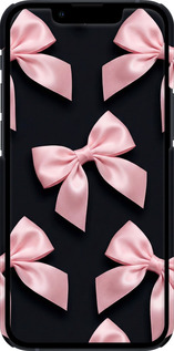 3D пластиковый матовый чехол Coquette Ribbons Dark Coquette для Apple iPhone 13 Mini - 6767m-2373 изображение 