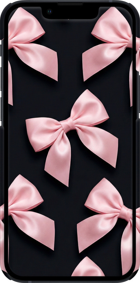 3D пластиковый матовый чехол Coquette Ribbons Dark Coquette для Apple iPhone 13 Mini - 6767m-2373 изображение 