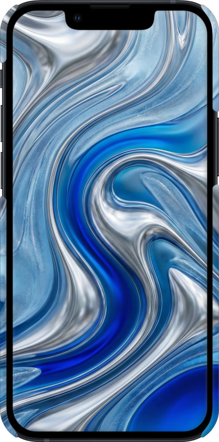 3D пластиковий матовий чехол Liquid Chrome для Apple iPhone 13 Mini - 6781m-2373 изображение 