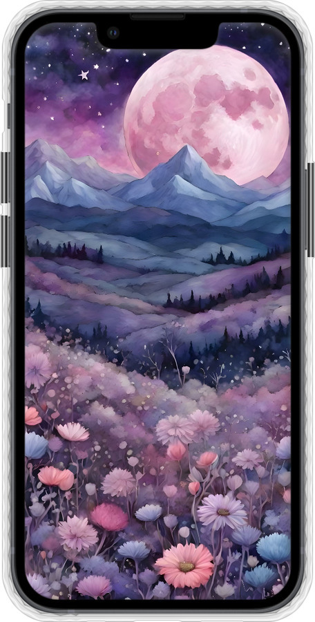 Чехол Bumper MagSafe чехол Ночь луна арт для Apple iPhone 13 Mini - 6319pm-2373 изображение 