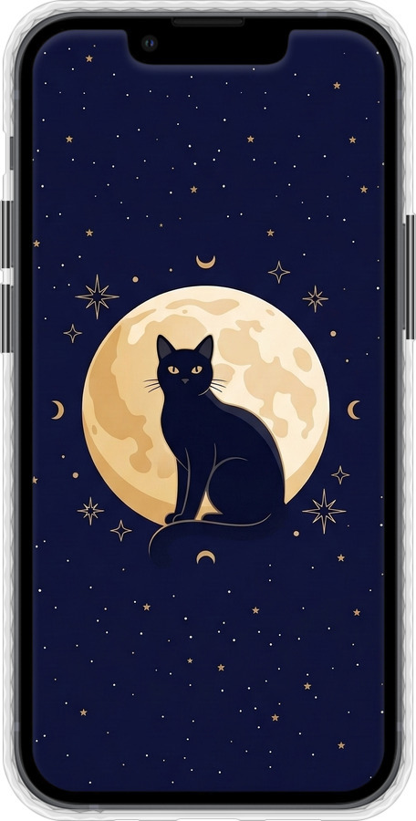 Чехол Bumper чехол Cute Cat Celestial/Witchy для Apple iPhone 13 Mini - 6787pc-2373 изображение 
