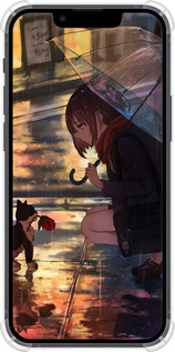 Силикон с усиленными углами чехол Anime для Apple iPhone 13 Mini - 6609sp-2373 изображение 