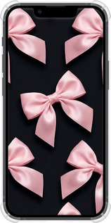 Силикон с усиленными углами чехол Coquette Ribbons Dark Coquette для Apple iPhone 13 Mini - 6767sp-2373 изображение 