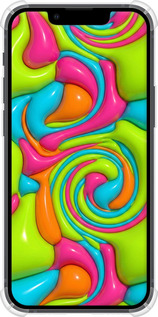 Силикон с усиленными углами чехол Y2K Jelly Dream для Apple iPhone 13 Mini - 6780sp-2373 изображение 