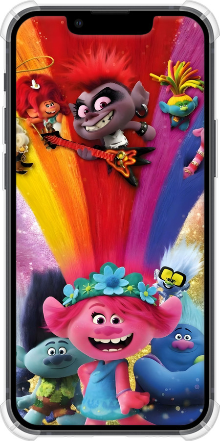 Силикон с усиленными углами чехол Троли для Apple iPhone 13 Mini - 6343sp-2373 изображение 