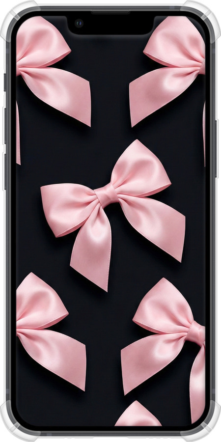 Силикон с усиленными углами чехол Coquette Ribbons Dark Coquette для Apple iPhone 13 Mini - 6767sp-2373 изображение 