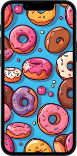 Силиконовый чехол Пончики для Apple iPhone 13 Mini - 6318u-2373 изображение 