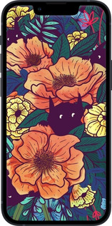 Силиконовый чехол С изображением полевых цветов для Apple iPhone 13 Mini - 6419u-2373 изображение 
