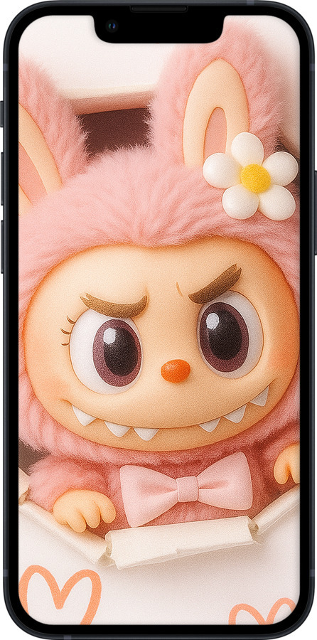 2D пластиковий чехол Лабубу 2 для Apple iPhone 13 Mini - 6710t-2373 изображение 