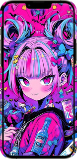 3D пластиковий матовий чехол Аніме мілаха для Apple iPhone 13 Pro Max - 6314m-2371 изображение 