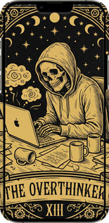 3D пластиковый матовый чехол The Overthinker для Apple iPhone 13 Pro Max - 6774m-2371 изображение 