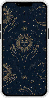 Чохол Bumper чехол Celestial Harmony: Sun & Moon Gold Mystic Pattern для Apple iPhone 13 Pro Max - 6778pc-2371 изображение 
