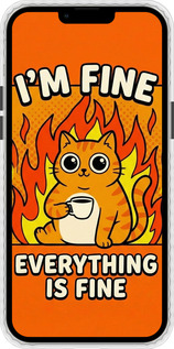 Чехол Bumper чехол Funny Cat для Apple iPhone 13 Pro Max - 6786pc-2371 изображение 