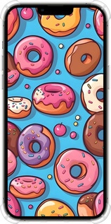 Силіконовий протиударний с посиленими кутами чехол Пончики для Apple iPhone 13 Pro Max - 6318sp-2371 изображение 