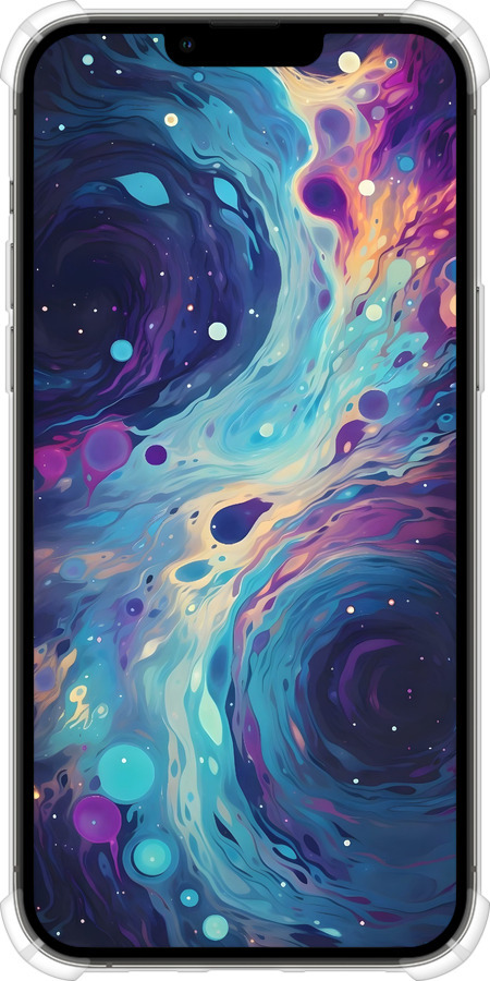 Силикон с усиленными углами чехол Арт акварель для Apple iPhone 13 Pro Max - 6329sp-2371 изображение 