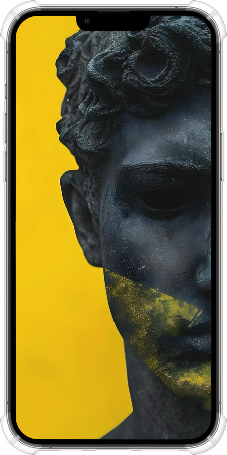 Силикон с усиленными углами чехол Статуя арт для Apple iPhone 13 Pro Max - 6330sp-2371 изображение 