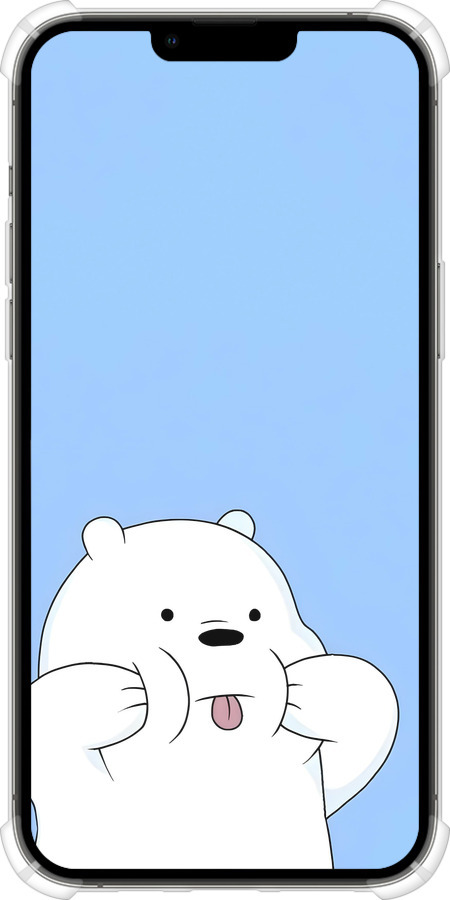 Силіконовий протиударний с посиленими кутами чехол Милий ведмедик для Apple iPhone 13 Pro Max - 6357sp-2371 изображение 