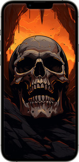 2D пластиковый чехол Череп в пещере для Apple iPhone 13 Pro Max - 5959t-2371 изображение 
